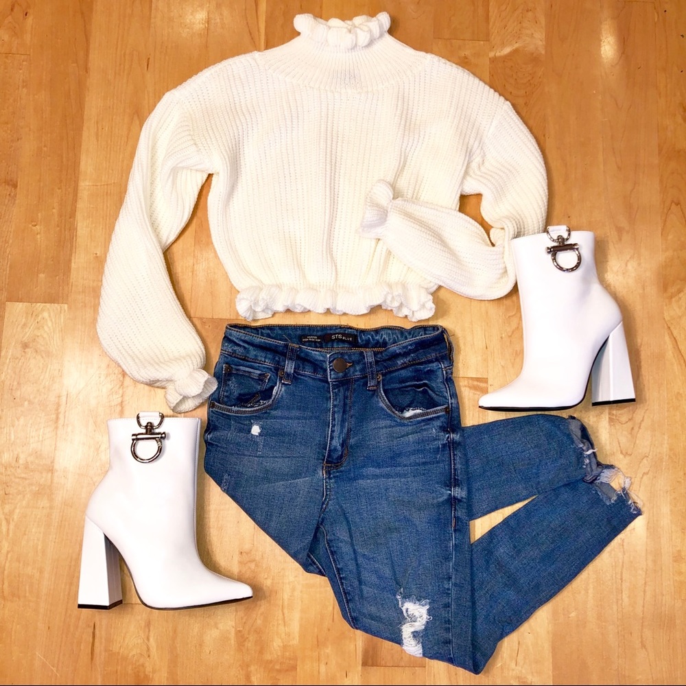STS Blue High Waisted Ankle Jeans - Picture 2 of 6